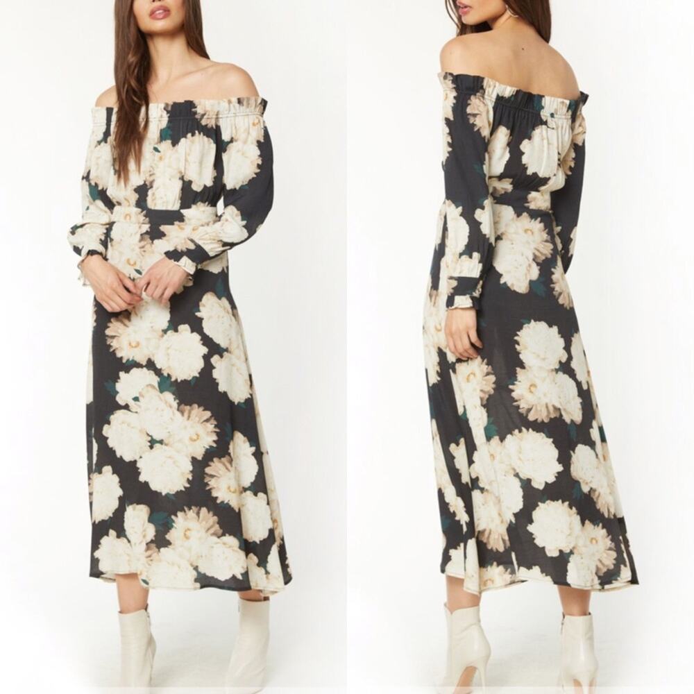 Flynn Skye Violet Midi Dress Size Large